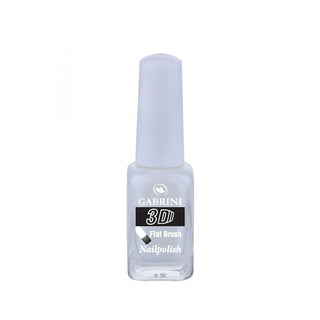 Gabrini 3D Flat Brush Nail Polish (Beyaz) # 03