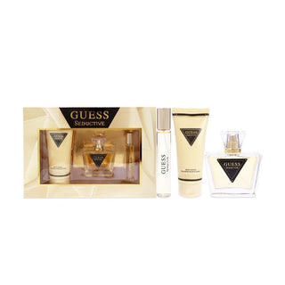 Guess Seductive For Women Set EDT 75Ml+Travel Spray 15Ml+B Lotion 100Ml+Pouch - AllurebeautypkGuess Seductive For Women Set EDT 75Ml+Travel Spray 15Ml+B Lotion 100Ml+Pouch