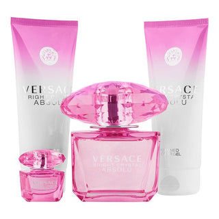 Versace Bright Crystal Absolu Women Set EDP 90Ml+EDP 5Ml+S Gel 100Ml+B L 100Ml - AllurebeautypkVersace Bright Crystal Absolu Women Set EDP 90Ml+EDP 5Ml+S Gel 100Ml+B L 100Ml