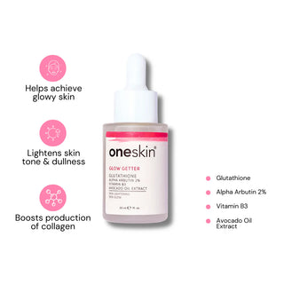 Oneskin Glow Getter Glutathione Alpha Arbutin 2%, Serum 30Ml