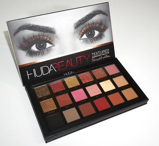 Huda Beauty Textured Shadows Palette - Rose Gold Edition - AllurebeautypkHuda Beauty Textured Shadows Palette - Rose Gold Edition