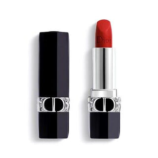 DIOR Rouge Deluxe Couture Colour Lipstick Set 999 Velvet+000 Diornatural Satin Balm - AllurebeautypkDIOR Rouge Deluxe Couture Colour Lipstick Set 999 Velvet+000 Diornatural Satin Balm