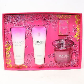 Versace Bright Crystal Absolu Women EDP 90Ml+EDP 5Ml+B.Lotion 100Ml+S.Gel 100Ml - AllurebeautypkVersace Bright Crystal Absolu Women EDP 90Ml+EDP 5Ml+B.Lotion 100Ml+S.Gel 100Ml