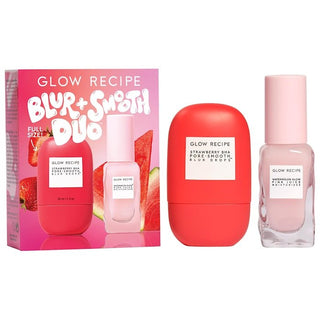 Glow Recipe Blur+Smooth Duo Set Strawberry Blur Drops Serum30Ml+Watermelon Moisturizer 25Ml - AllurebeautypkGlow Recipe Blur+Smooth Duo Set Strawberry Blur Drops Serum30Ml+Watermelon Moisturizer 25Ml