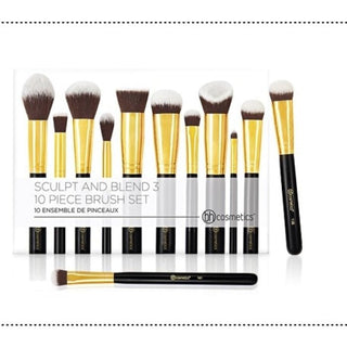 BH Cosmetics Sculpt And Blend 3 - 10 Piece Brush Set - AllurebeautypkBH Cosmetics Sculpt And Blend 3 - 10 Piece Brush Set