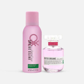 Benetton United Dreams Love Yourself For Women Set Edt 80Ml+Deo Spray 150Ml