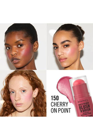 Rimmel Multi Tasker Blush N Brush - 150 Cherry On Point