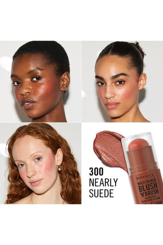 Rimmel Multi Tasker Blush N Brush - 300 Nearly Suede