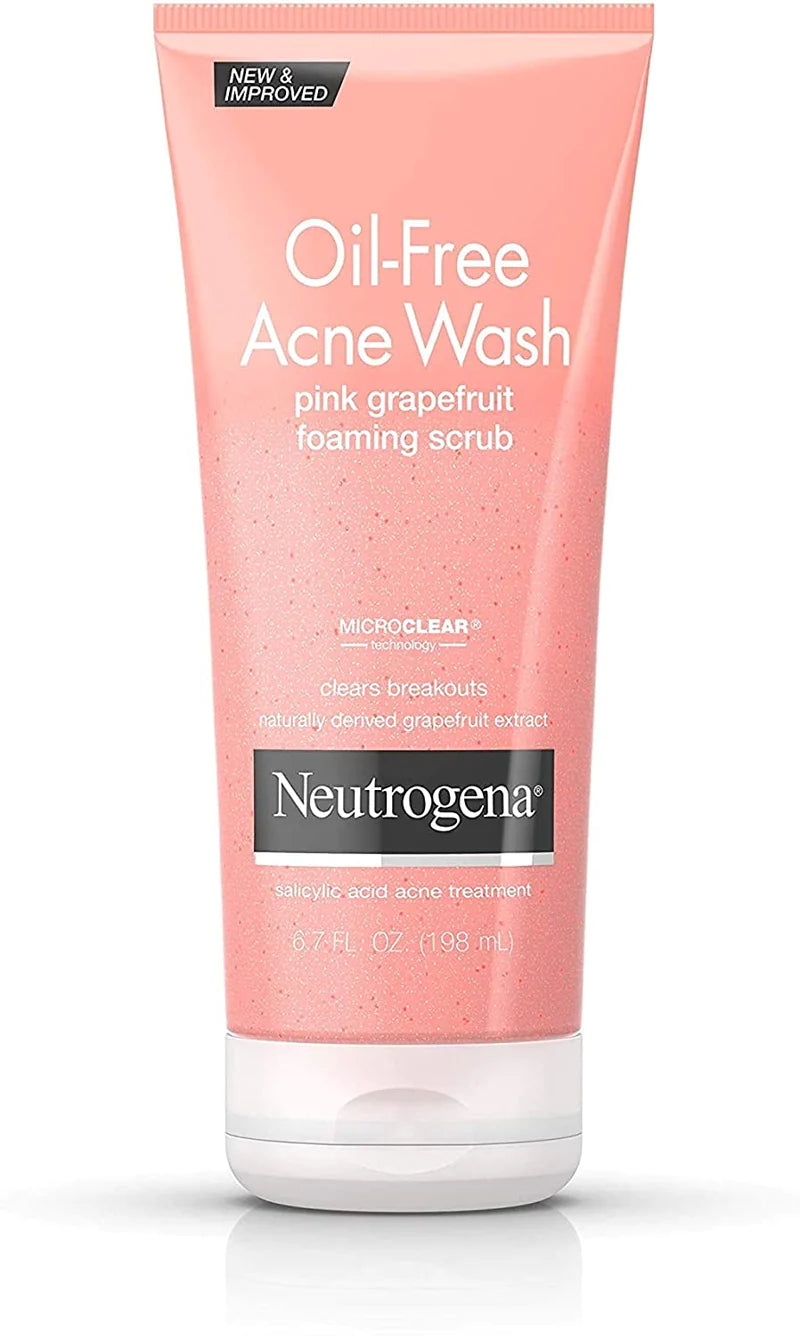 Neutrogena Oil-Free Acne Wash Pink Grapefruit Foaming Scrub 198Ml