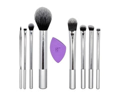 Real Techniques Disco Glam Limited Edition Silver Makeup Brush Set 9 PC - AllurebeautypkReal Techniques Disco Glam Limited Edition Silver Makeup Brush Set 9 PC