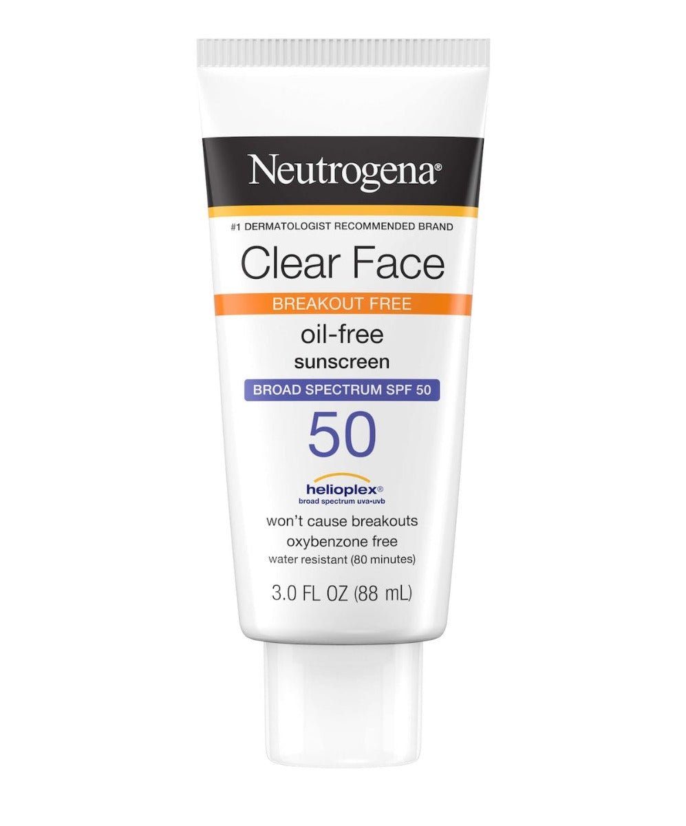 Neutrogena Clear Face Liquid Sunscreen SPF 50 Lotion 88 Ml - AllurebeautypkNeutrogena Clear Face Liquid Sunscreen SPF 50 Lotion 88 Ml