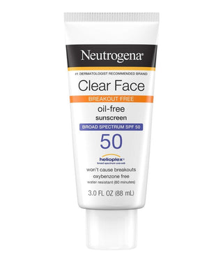 Neutrogena Clear Face Liquid Sunscreen SPF 50 Lotion 88 Ml - AllurebeautypkNeutrogena Clear Face Liquid Sunscreen SPF 50 Lotion 88 Ml