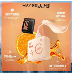 Maybelline Fit Me Fresh Tint Vitamin C SPF 50 - 02 30Ml - AllurebeautypkMaybelline Fit Me Fresh Tint Vitamin C SPF 50 - 02 30Ml