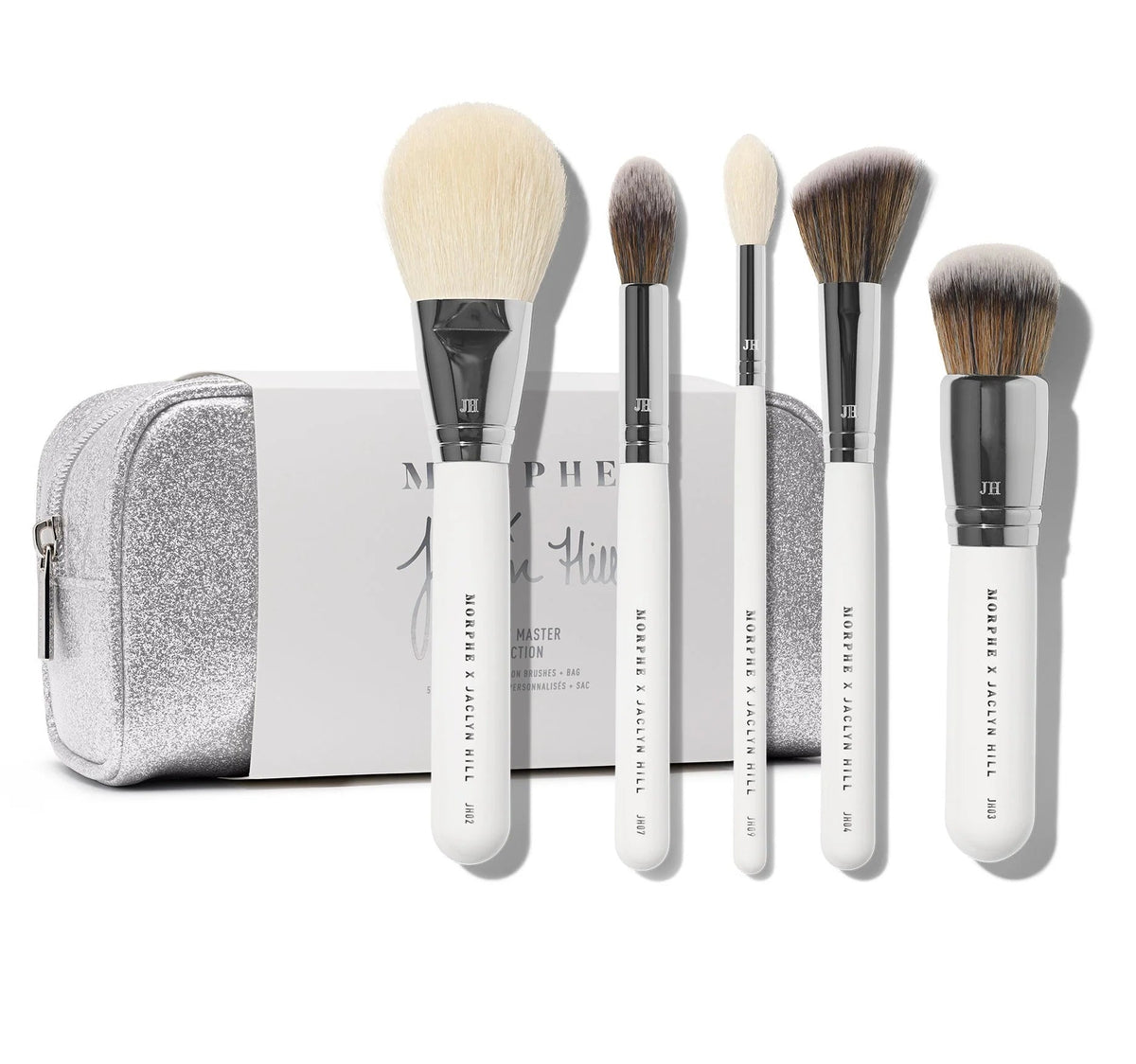 Morphe x Jaclyn Hill Complexion Master Makeup Brush Set 5Pecs + Bag
