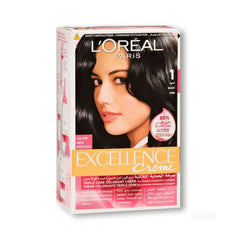 Loreal Professional Excellence Cream Hair Color, 1.0 Black - AllurebeautypkLoreal Professional Excellence Cream Hair Color, 1.0 Black