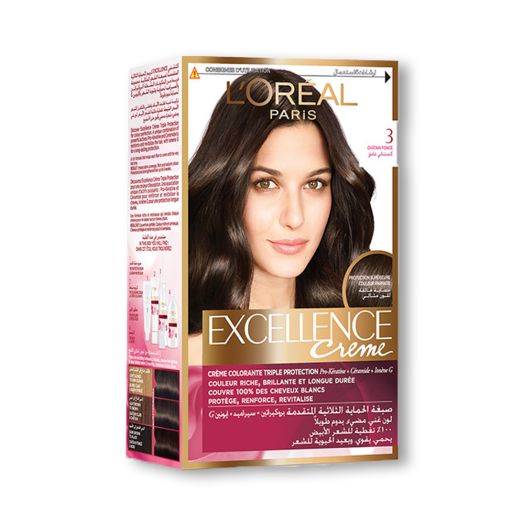 Loreal Professional Excellence Cream Hair Color - 3.0 Dark Brown - AllurebeautypkLoreal Professional Excellence Cream Hair Color - 3.0 Dark Brown
