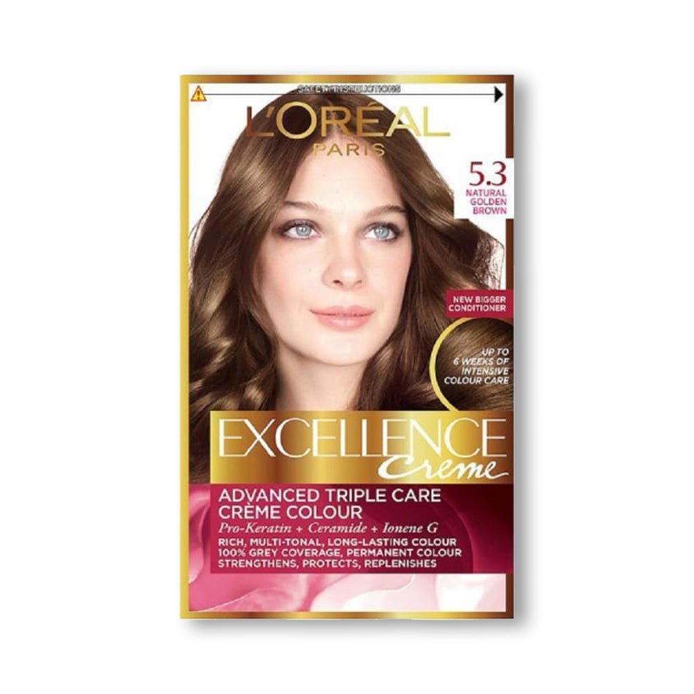 Loreal Professional Excellence Cream Hair Color 5.3 Golden Light Brown - AllurebeautypkLoreal Professional Excellence Cream Hair Color 5.3 Golden Light Brown