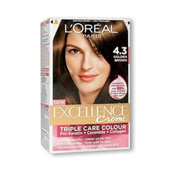 Loreal Professional Excellence Cream Hair Color 4.3 Golden Brown - AllurebeautypkLoreal Professional Excellence Cream Hair Color 4.3 Golden Brown