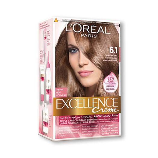 Loreal Professional Triple Protection Excellence Cream 6.1 Blond Fonce Cendre - AllurebeautypkLoreal Professional Triple Protection Excellence Cream 6.1 Blond Fonce Cendre