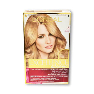 Loreal Professional Triple Protection Excellence Cream 8 Light Blonde - AllurebeautypkLoreal Professional Triple Protection Excellence Cream 8 Light Blonde