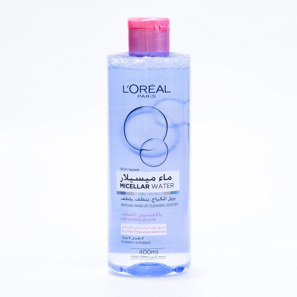 L'Oreal Paris Micellar Cleansing Water Normal To Dry Skin Cleanser & Makeup Remover, 400 Ml - AllurebeautypkL'Oreal Paris Micellar Cleansing Water Normal To Dry Skin Cleanser & Makeup Remover, 400 Ml