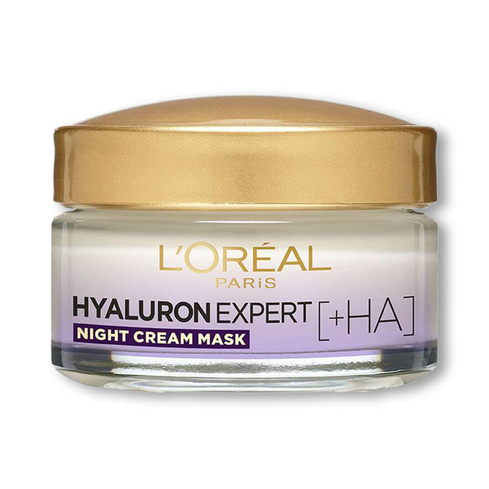 L'Oreal Paris Hyaluron Expert Replumping Moisturizing Care Night Cream Mask, 50Ml - Allurebeautypk