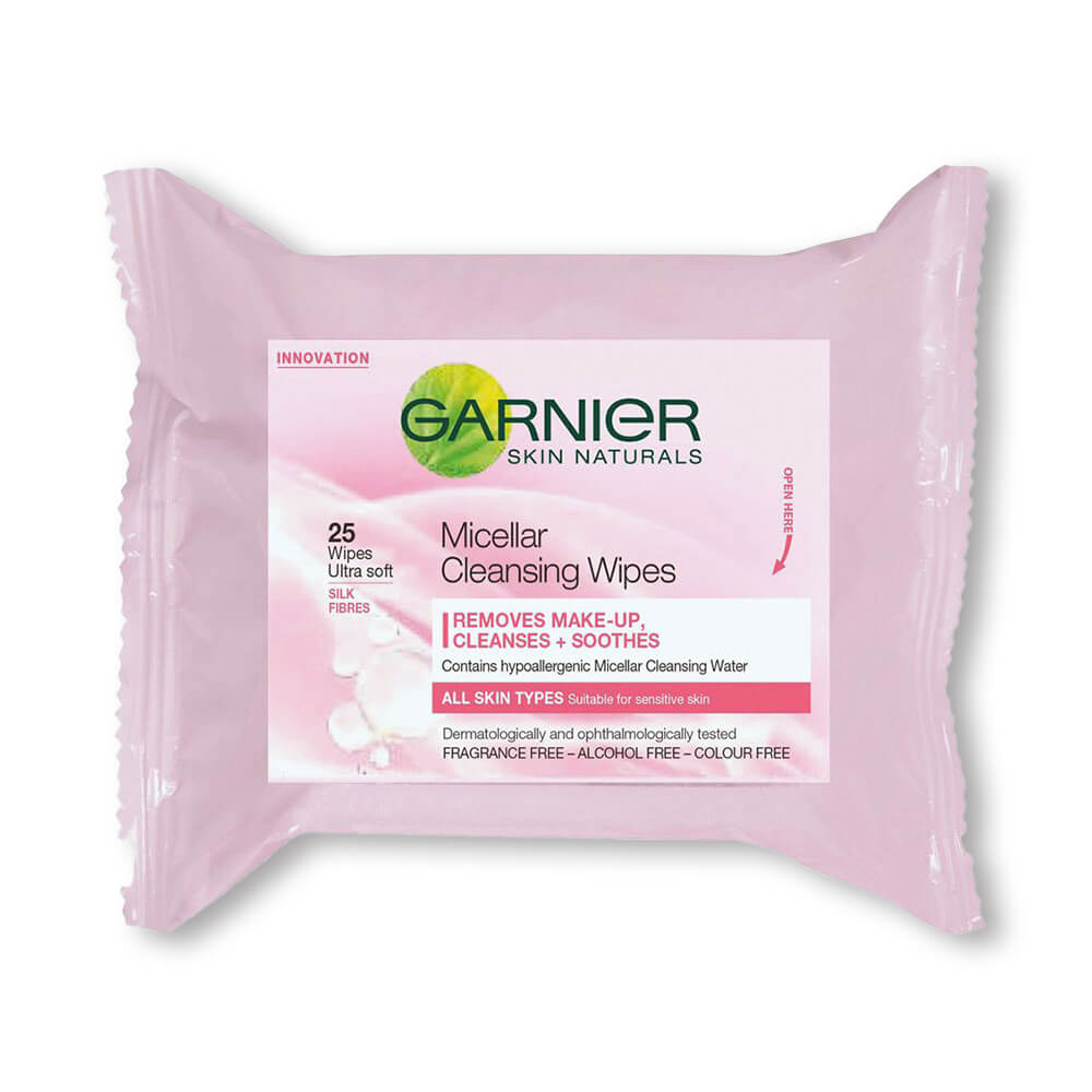 Garnier Skin Active Micellar Makeup Cleansing Wipes 25 Pcs - Allurebeautypk
