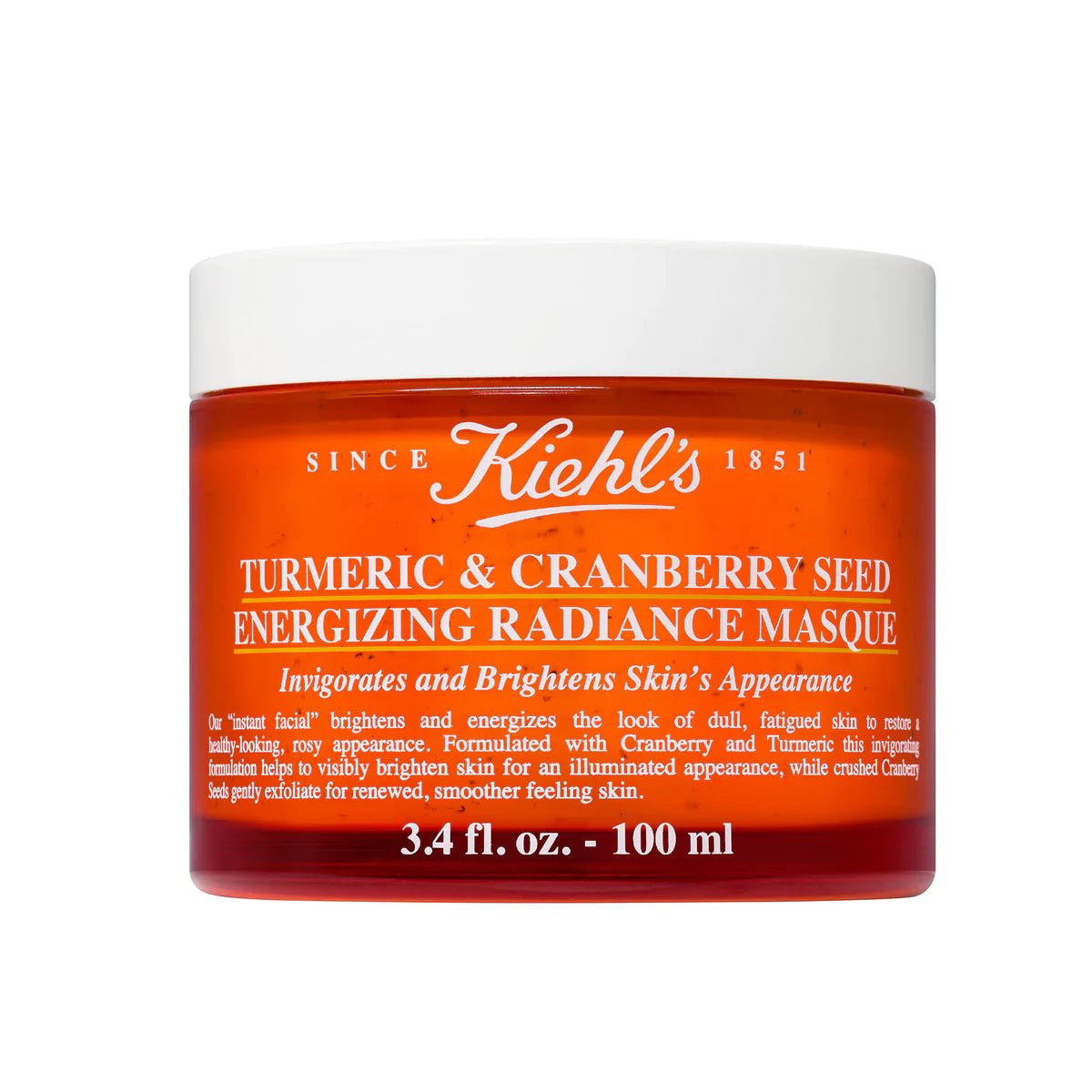 Kiehl's Turmeric and Cranberry Seed Energizing Radiance Masque Mask 100Ml - AllurebeautypkKiehl's Turmeric and Cranberry Seed Energizing Radiance Masque Mask 100Ml