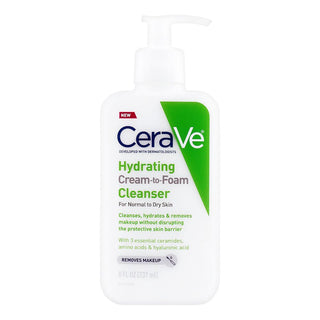 Cerave Hydrating Cream to Foam Facial Cleanser 237Ml - AllurebeautypkCerave Hydrating Cream to Foam Facial Cleanser 237Ml