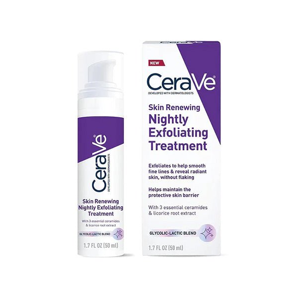 Cerave Skin Renewing Nightly Exfoliating Treatment 50Ml - AllurebeautypkCerave Skin Renewing Nightly Exfoliating Treatment 50Ml