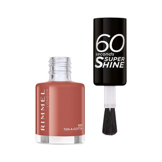 Rimmel 60 Second Super Shine Nail Polish Tan-A- Cotta 707 - AllurebeautypkRimmel 60 Second Super Shine Nail Polish Tan-A- Cotta 707