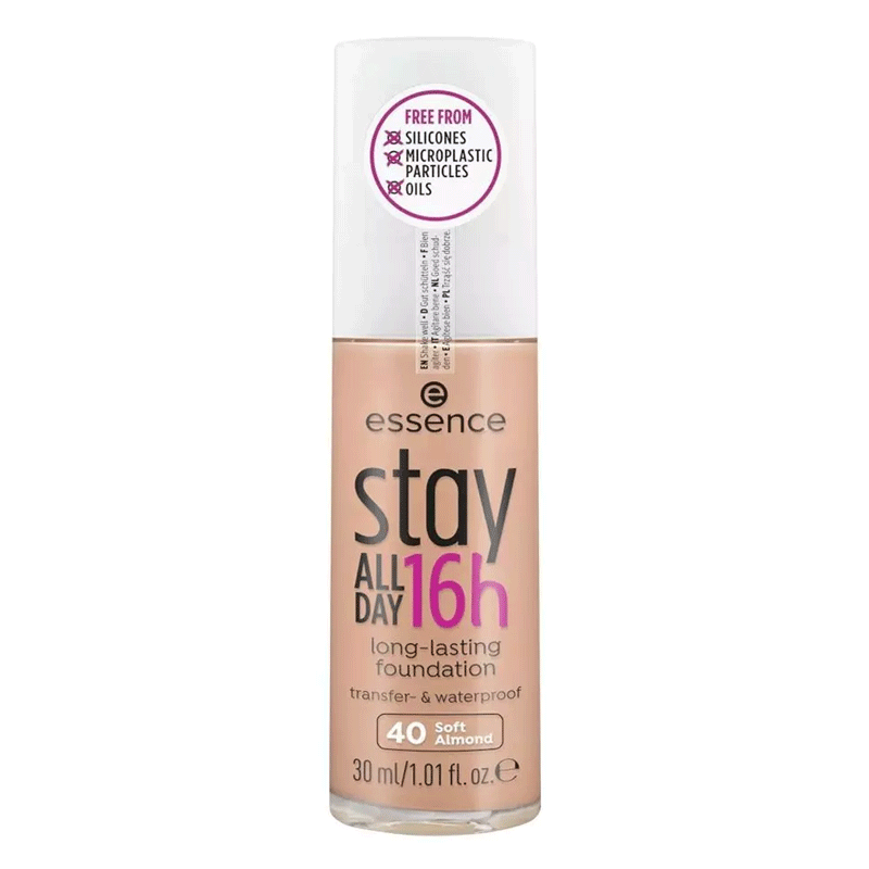 Essence Stay All Day 16h Long Lasting Foundation 40 Soft Almond - AllurebeautypkEssence Stay All Day 16h Long Lasting Foundation 40 Soft Almond