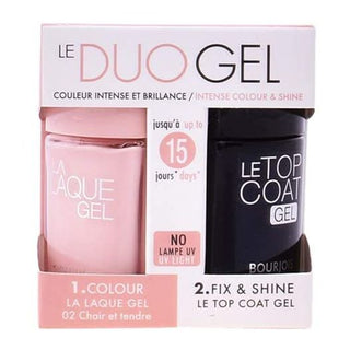 Bourjois Le DuoGel Laque and Coat Gel Set 02 Chai - AllurebeautypkBourjois Le DuoGel Laque and Coat Gel Set 02 Chai