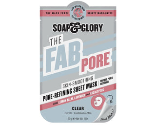 Soap and Glory The Fab Pore Skin Smoothing Sheet Mask 29G - AllurebeautypkSoap and Glory The Fab Pore Skin Smoothing Sheet Mask 29G