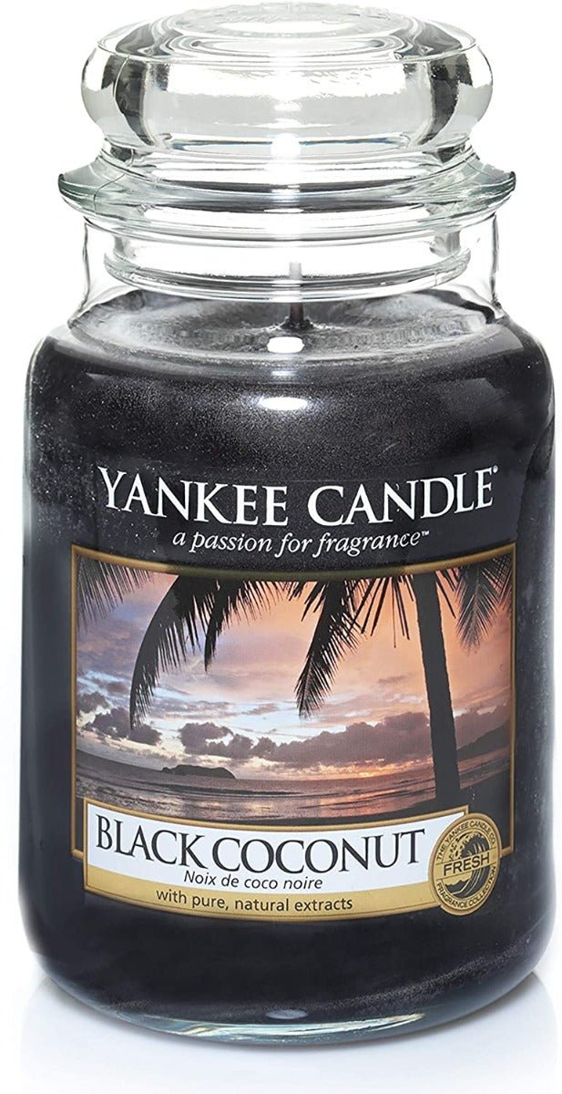 Yankee Candle Black Coconut Large Jar Scented - AllurebeautypkYankee Candle Black Coconut Large Jar Scented