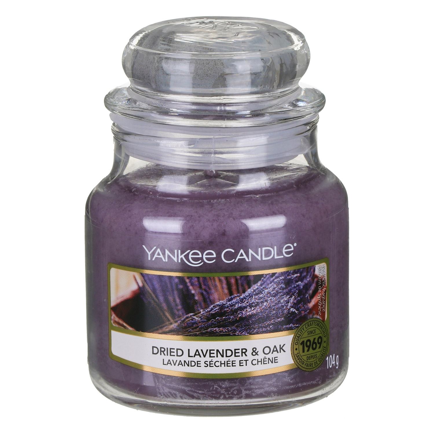 Yankee Candles Classic Small Jar Dried Lavender & Oak 104G - AllurebeautypkYankee Candles Classic Small Jar Dried Lavender & Oak 104G