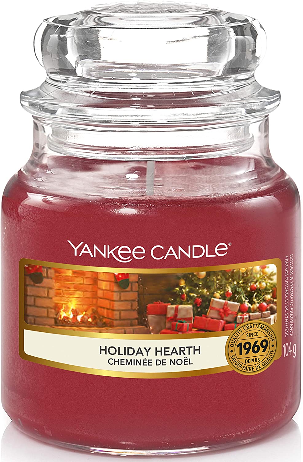 Yankee Candles Classic Small Jar  Holiday Hearth 104G