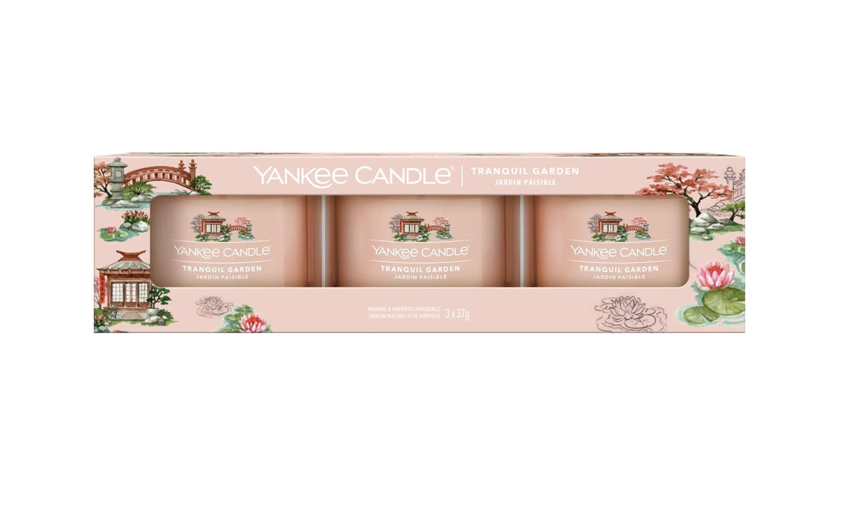 Yankee Candle Pack Of 3x37G - Tranquil Garden - AllurebeautypkYankee Candle Pack Of 3x37G - Tranquil Garden