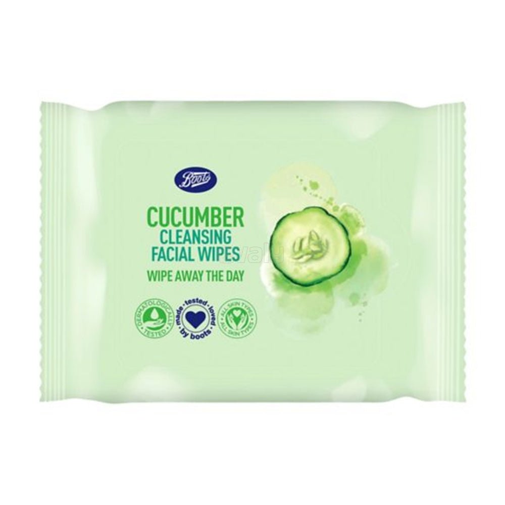 Boots Cucumber Cleansing Wipes 25Pcs - AllurebeautypkBoots Cucumber Cleansing Wipes 25Pcs