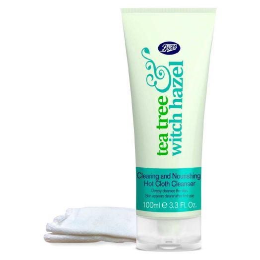 Boots Tea Tree & Witch Hazel Hot Cloth Cleanser 100ML - AllurebeautypkBoots Tea Tree & Witch Hazel Hot Cloth Cleanser 100ML