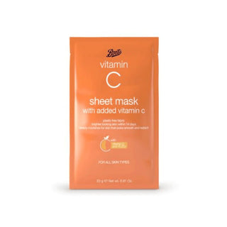 Boots Vitamin C Brightening Sheet Mask 23g - AllurebeautypkBoots Vitamin C Brightening Sheet Mask 23g