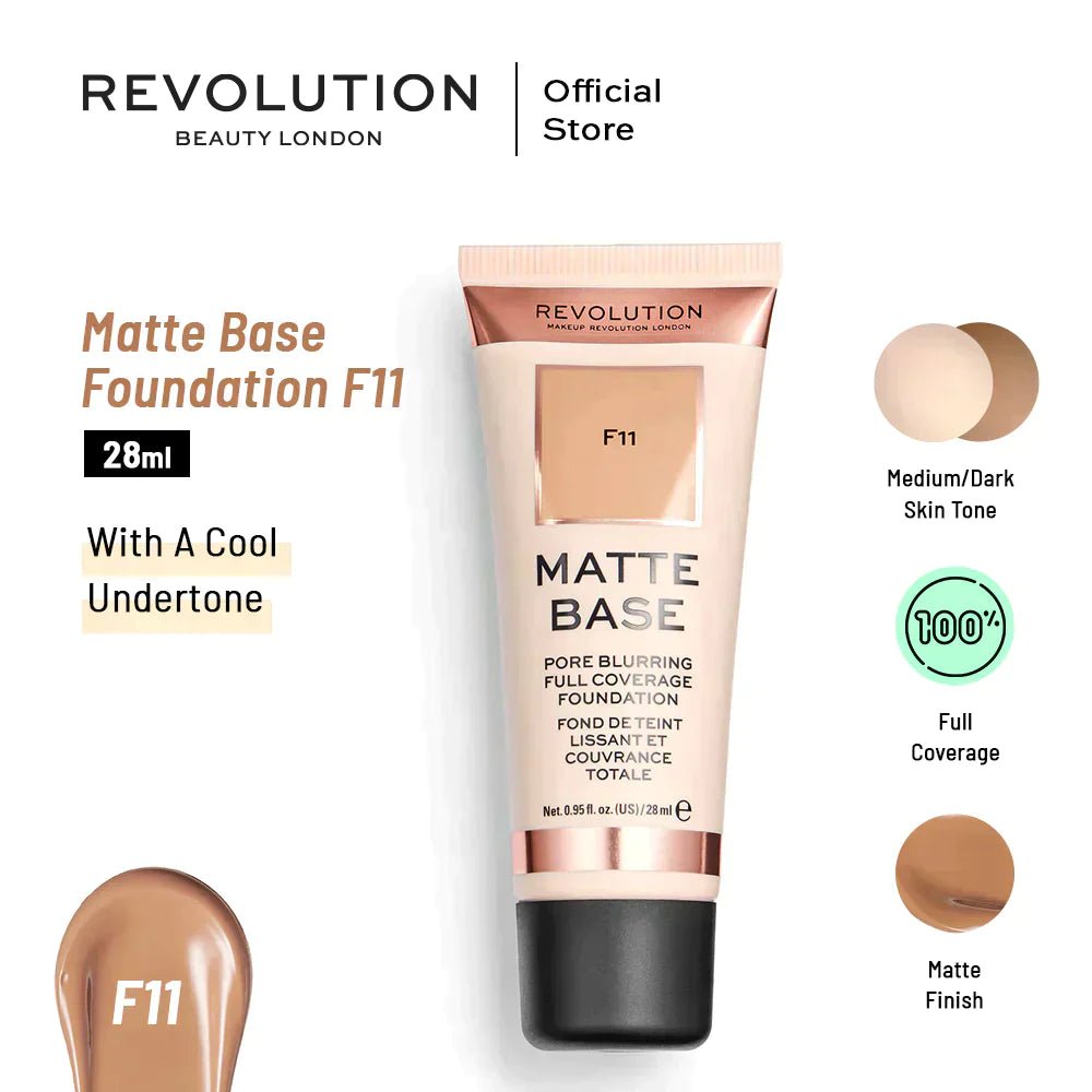 Makeup Revolution Matte Base Foundation - AllurebeautypkMakeup Revolution Matte Base Foundation