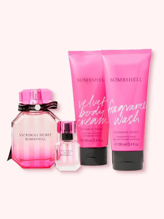 Victoria's Secret Bombshell EDP 50ML+7.5ML Mini+Body Cream 100ML + 100ML Fragrance Gel - AllurebeautypkVictoria's Secret Bombshell EDP 50ML+7.5ML Mini+Body Cream 100ML + 100ML Fragrance Gel