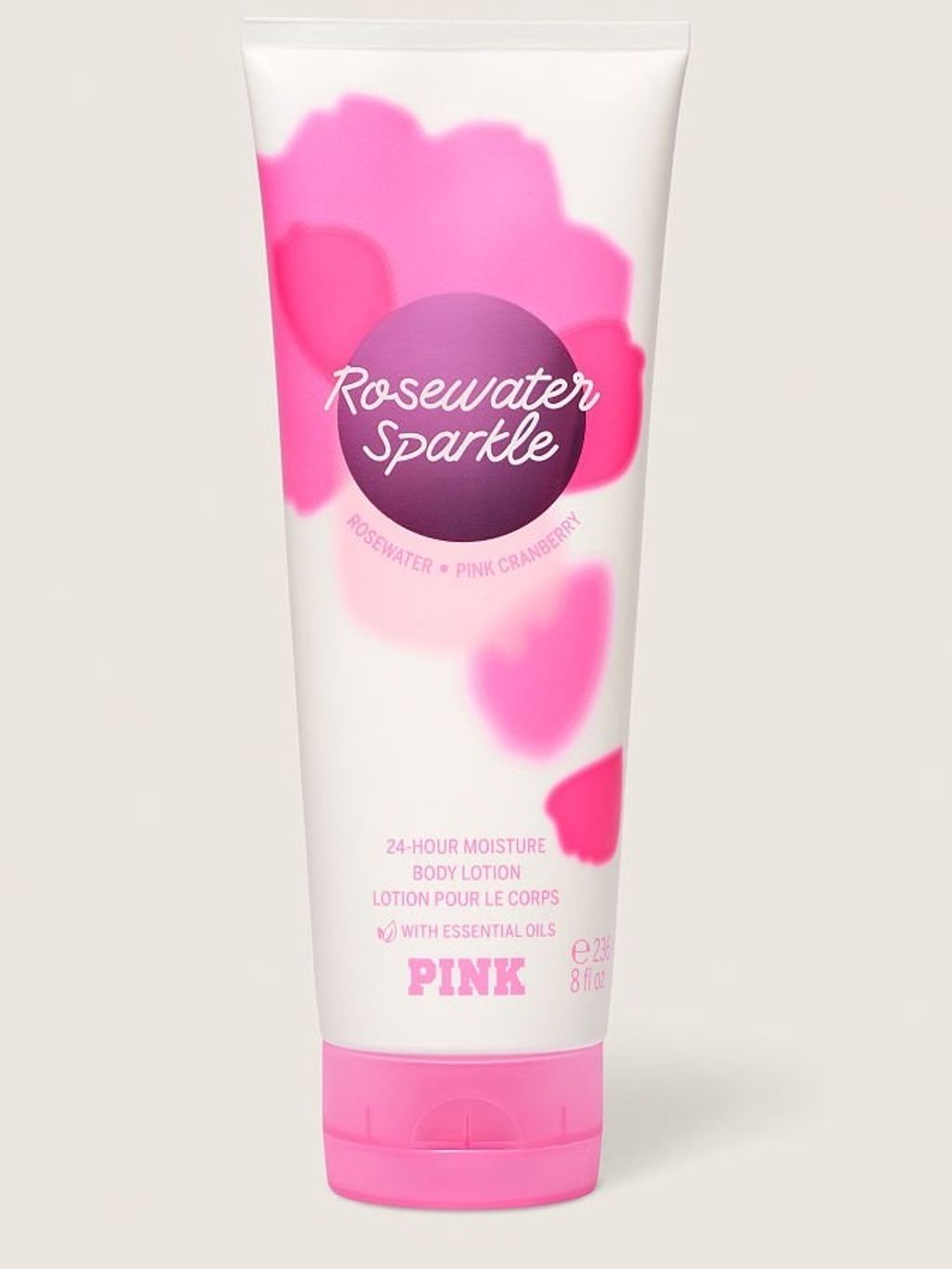 Victoria Secret Rosewater Sparkle 24-Hour Moisture Body Lotion 236Ml
