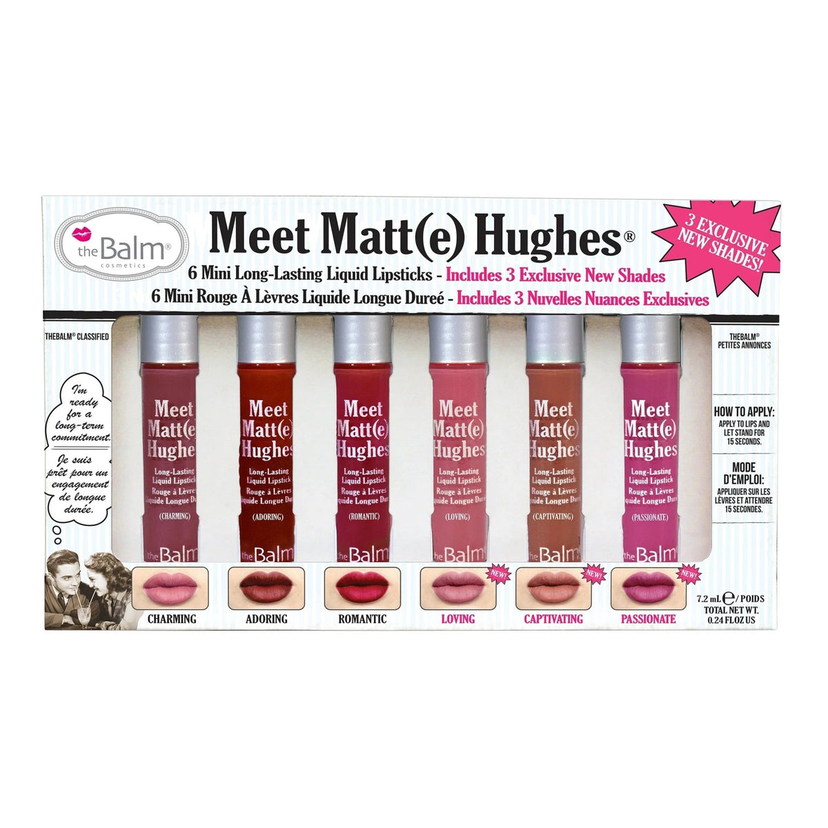 TheBalm Meet Matt(e) Hughes Vol. 3 Set of 6 Mini Liquid Lipsticks - AllurebeautypkTheBalm Meet Matt(e) Hughes Vol. 3 Set of 6 Mini Liquid Lipsticks