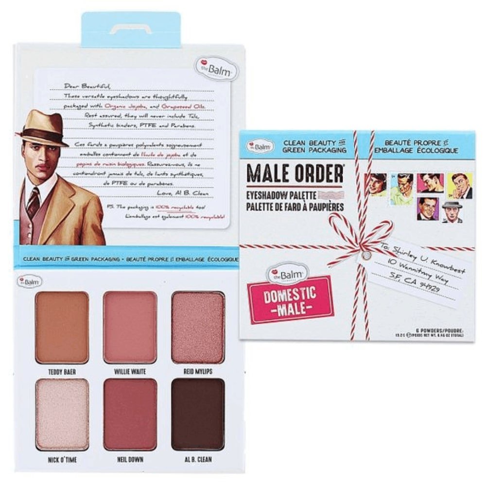 The Balm Male Order Eyeshadow Palette Domestic Male - AllurebeautypkThe Balm Male Order Eyeshadow Palette Domestic Male