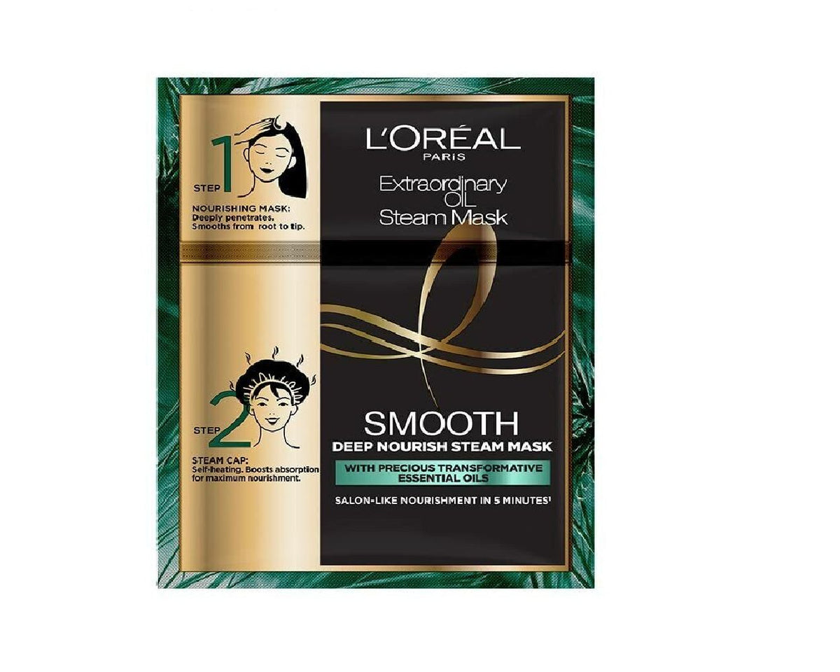 Loreal Professional Extraordinary Oil Smooth Steam Mask 40ml - AllurebeautypkLoreal Professional Extraordinary Oil Smooth Steam Mask 40ml