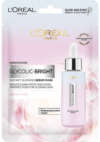 LOREAL Glycolic Bright Instant Glowing Serum Mask - AllurebeautypkLOREAL Glycolic Bright Instant Glowing Serum Mask