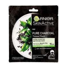 Garnier Skin Active Pure Charcoal Black Tea Tissue - AllurebeautypkGarnier Skin Active Pure Charcoal Black Tea Tissue