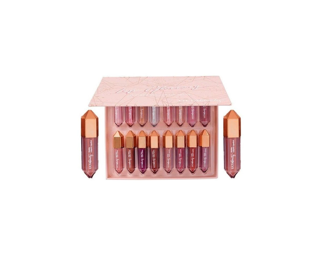 Ulta Beauty LIP Glossary 16 pcs Lip Vault Giftset Allurebeautypk